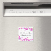 Heet Roze Bloesems Bewaar de Datum Magneet (Insitu (Vaatwasser))