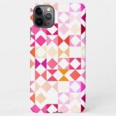 Heet Roze Blush Koraal Rood Sinaasappel Mozaïek Ar iPhone Hoesje (Achterkant)