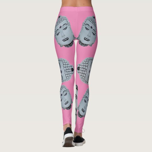 Heet Roze Boeddha Leggings (Achterkant)