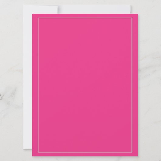 Heet Roze Brede Logo Grand Opening Kaart (Achterkant)