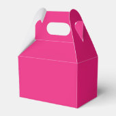 Heet Roze Bruiloft | Krachtige Effen Kleur Uitnodi Bedankdoosjes (Achterkant)