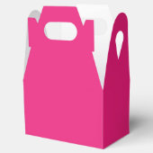 Heet Roze Bruiloft | Krachtige Effen Kleur Uitnodi Bedankdoosjes (Geopend)