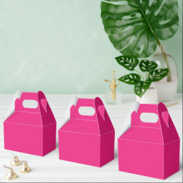 Heet Roze Bruiloft | Krachtige Effen Kleur Uitnodi Bedankdoosjes