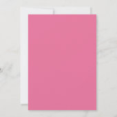 Heet Roze Bruisende Zomer Bruiloft Kaart (Achterkant)