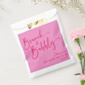 Heet Roze Brunch en Bubbly Verjaardag Brunch Party Bedankzakje (Gezegeld)