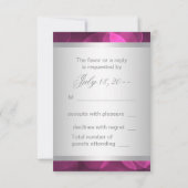 Heet Roze Bubbles RSVP Kaartje (Achterkant)