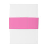 Heet Roze Buikbanden Uitnodigingen Wikkel (Achterkant Voorbeeld)