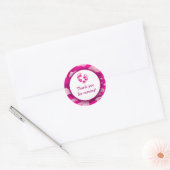Heet Roze Camo Baby shower Stickers / Camouflage (Envelop)
