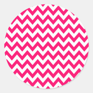Heet Roze Chevron Stickers