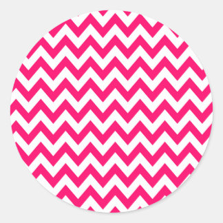 Heet Roze Chevron Stickers