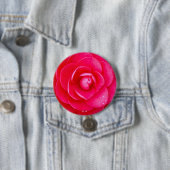 Heet Roze Dahlia Ronde Button 7,6 Cm (In situ)