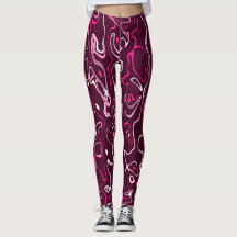 Heet roze damascus abstracte krullen koel patroon
