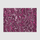 Heet roze damascus abstracte wervelingen koel patr tissuepapier (Voorkant)