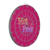 Heet Roze dartboard Dartbord (Voorkant Links)