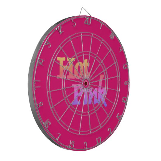 Heet Roze dartboard Dartbord (Voorkant Links)