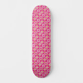 Heet roze diamanten bloem glans persoonlijk skateboard (Voorkant)