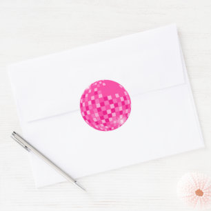 Heet Roze Disco Boogie Ronde Sticker