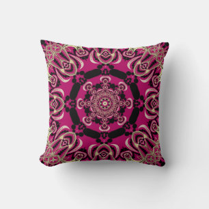 Heet roze diva Geometrische patroonkussen Pillow Kussen
