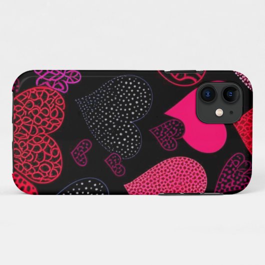 Heet Roze Drieluik Muur Kunst Case-Mate iPhone Case (Achterkant (horizontaal))