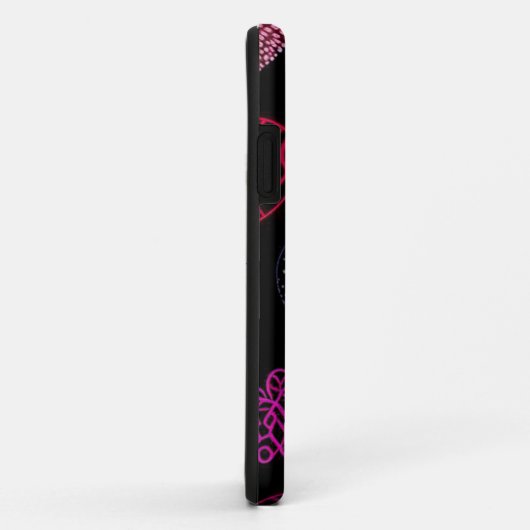 Heet Roze Drieluik Muur Kunst Case-Mate iPhone Case (Achterkant/rechts)