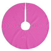 Heet Roze Dunne Concentrische Cirkels Kerstboom Rok (Voorkant)