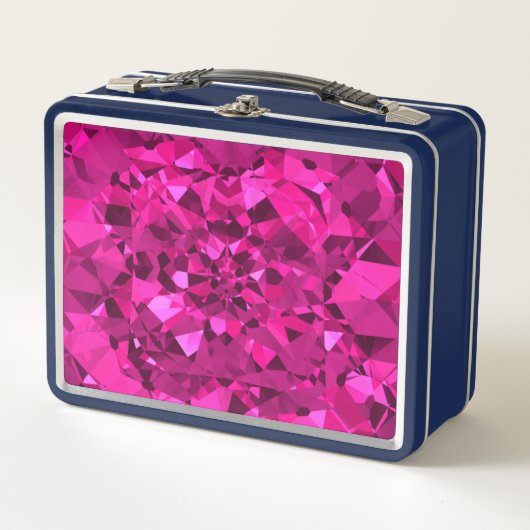 Heet Roze Edelsteen Lunchbox (Voorkant)