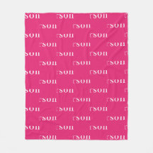 Heet Roze Eenvoudige Gepersonaliseerde Herhalende