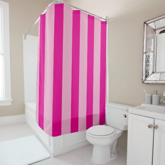 HEET ROZE EENVOUDIGE STIJLVOOLLE MODERNE AANGEPAST DOUCHEGORDIJN (In situ)