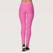 Heet Roze Effen Kleur Leggings (Achterkant)