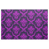Heet roze en blauw bloemdamast stof (Fat Quarter)