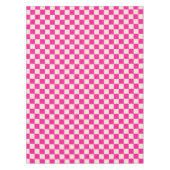 Heet roze en bruine ruitpatroon tafelkleed (Voorkant)