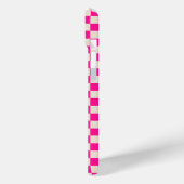 Heet roze en bruine schaakbordpatroon Case-Mate iPhone case (Achterkant / Links)
