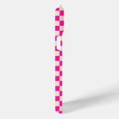 Heet roze en bruine schaakbordpatroon Case-Mate iPhone case (Achterkant / Rechts)
