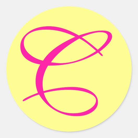 HEET ROZE EN CRÈME C STICKER SEAL (Voorkant)