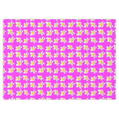 Heet Roze en Geel Frangipani Patroon, Tafelkleed (Voorkant (Horizontaal))