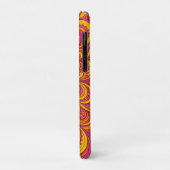 Heet Roze en Helder Oranje Psychedelische Unisex Case-Mate iPhone Case (Achterkant/links)