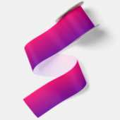 Heet roze en violette paarse ombre satijnen lint (Achterkant)