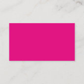Heet roze en wit visitekaartje (Achterkant)