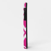 Heet roze en witte diamanten Case-Mate iPhone case (Achterkant/links)