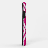 Heet roze en witte diamanten Case-Mate iPhone case (Achterkant/rechts)