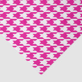Heet roze en witte houndstooth tissuepapier (Detail)