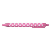 Heet Roze en Witte Stippen Zwarte Inkt Pen (Bodem)