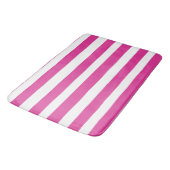 Heet roze en witte strepen badmat (Gekanteld)