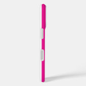 Heet roze en witte verticale strepen minimalistisc Case-Mate iPhone case (Achterkant / Rechts)