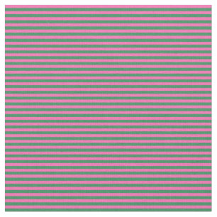 Heet roze en Zee Groene Stripes/Linnen Patroon Stof