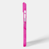 Heet Roze en Zilver Case-Mate iPhone Case (Achterkant / Links)