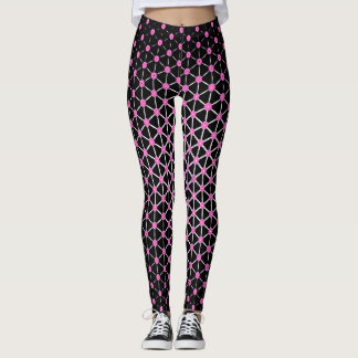 Heet roze en zwart leggings