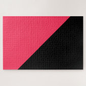Heet Roze en Zwart Legpuzzel (Horizontaal)