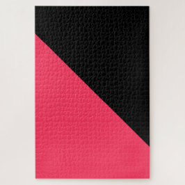 Heet Roze en Zwart Legpuzzel