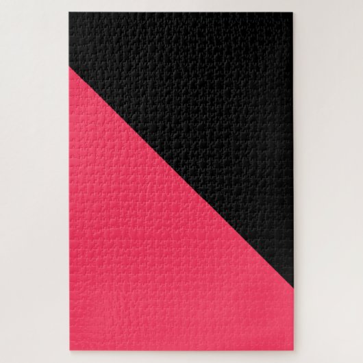 Heet Roze en Zwart Legpuzzel (Verticaal)